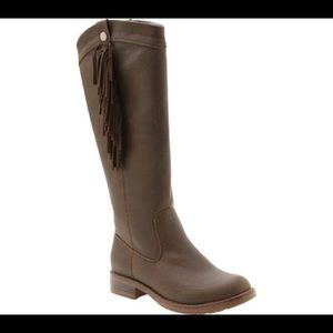 XOXO Shay Riding Boot with Fringe